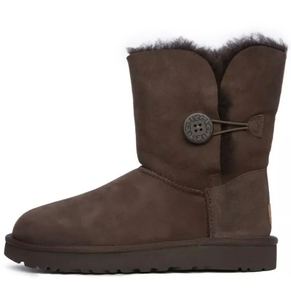 Brown UGG Bailey Button Size 7